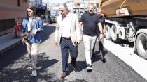 Başkan Ömeroğlu Bağdat caddesi’ndeki çalışmaları inceledi